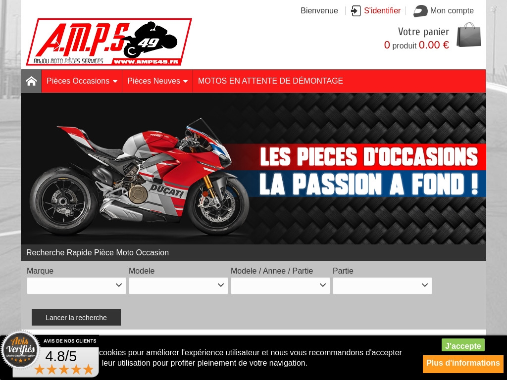 Amps49.fr YOORshop web hosting