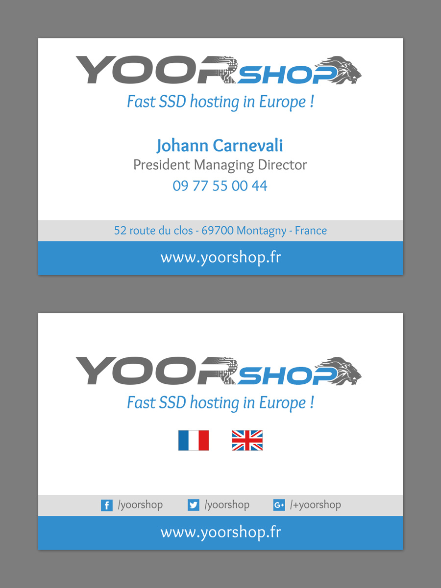 Carte de visite YOORshop Carte de visite YOORshop