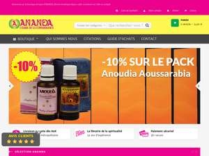Ananda : La boutique ésotérique du bien être et de la spiritualité hosting web YOORshop