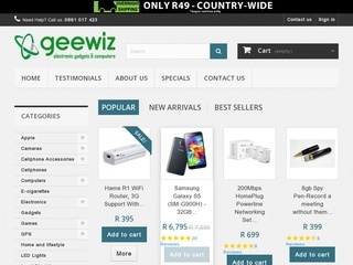 GeeWiz hosting web YOORshop