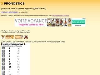 Pronostics Turf hosting web YOORshop